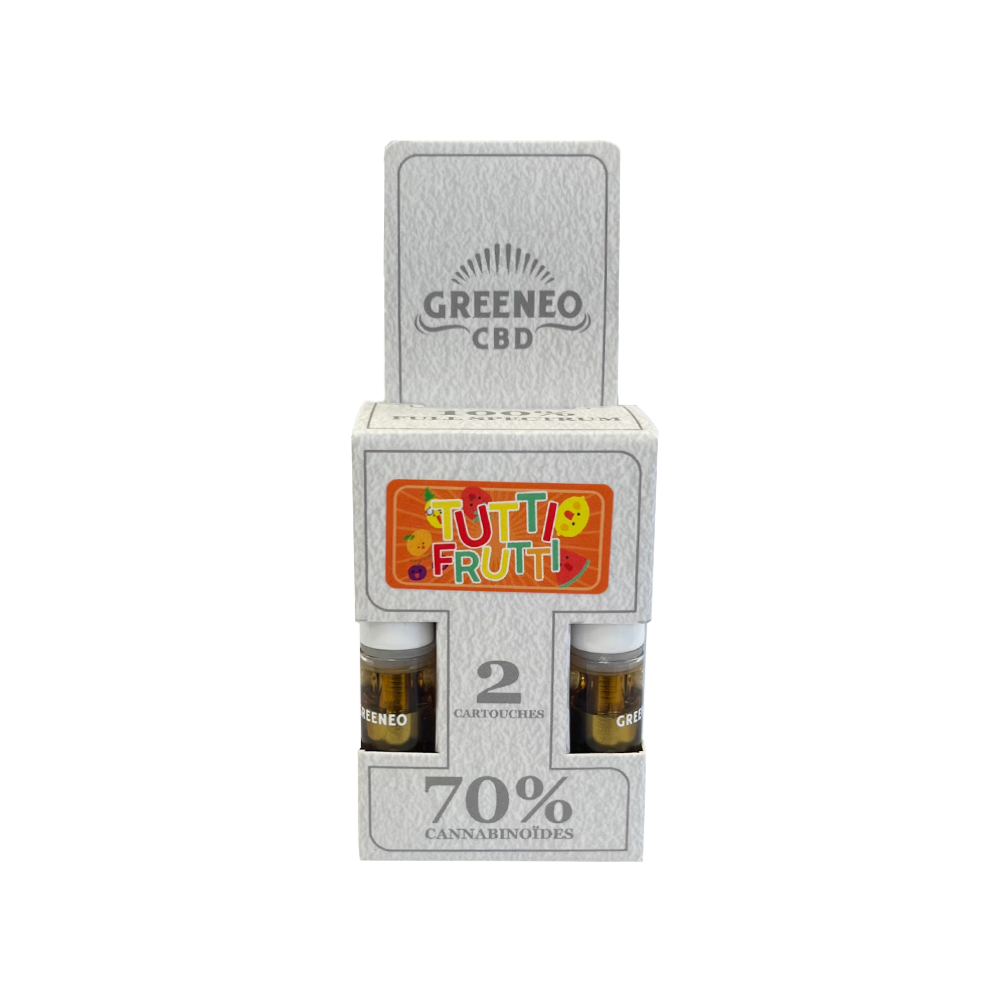 Cartouche e-liquide CBD full spectrum 70% - 2 pcs sans nicotine