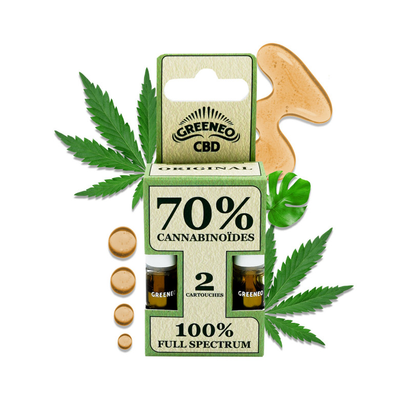 Cartouche e-liquide CBD full spectrum 70% - 2 pcs sans nicotine — vue 2