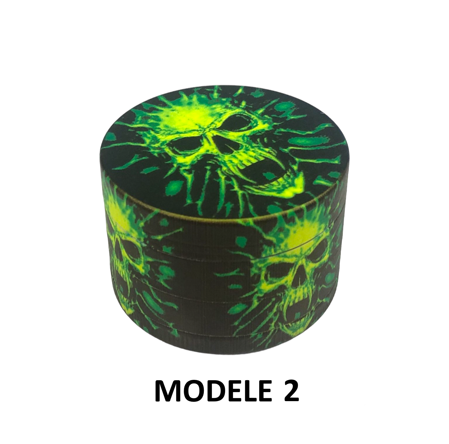 Grinder 50mm green skulls — vue 3