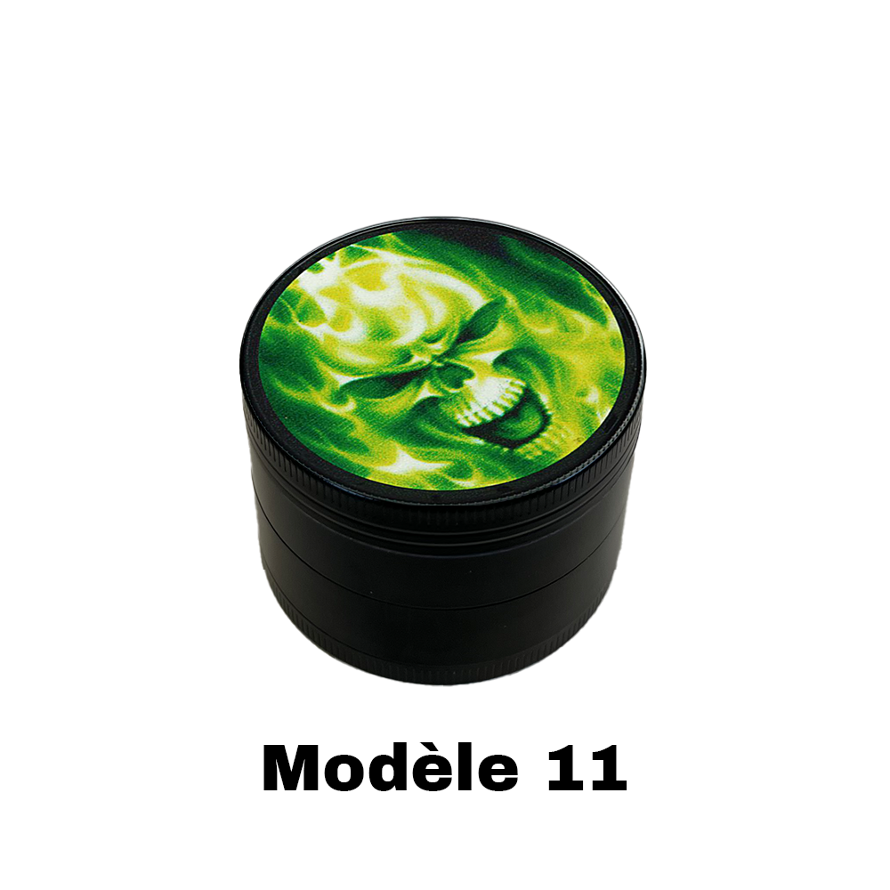 Grinder 50mm green skulls — vue 6