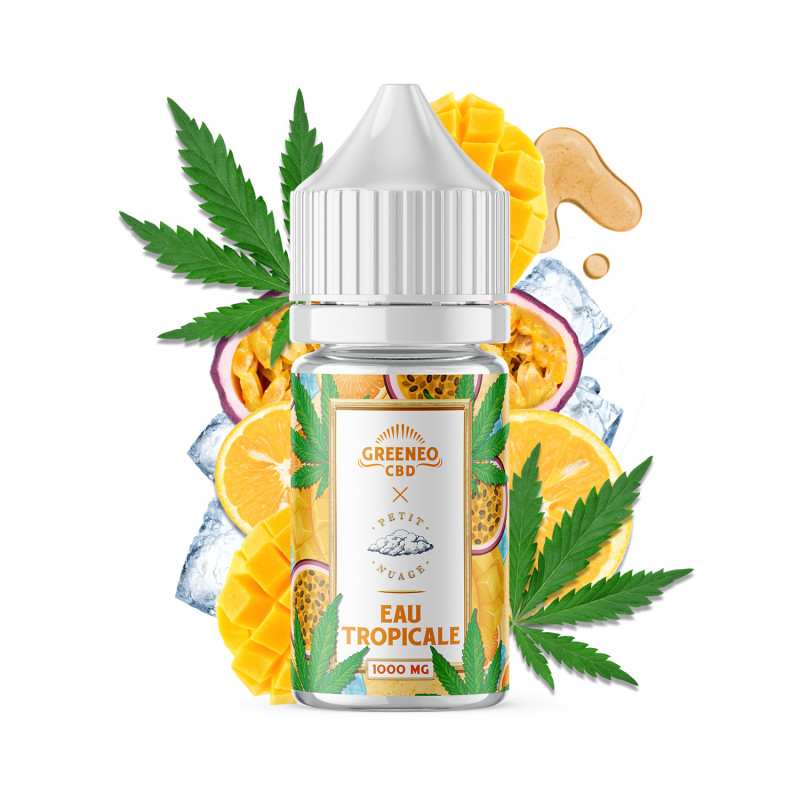 E-liquide CBD eau tropicale sans nicotine