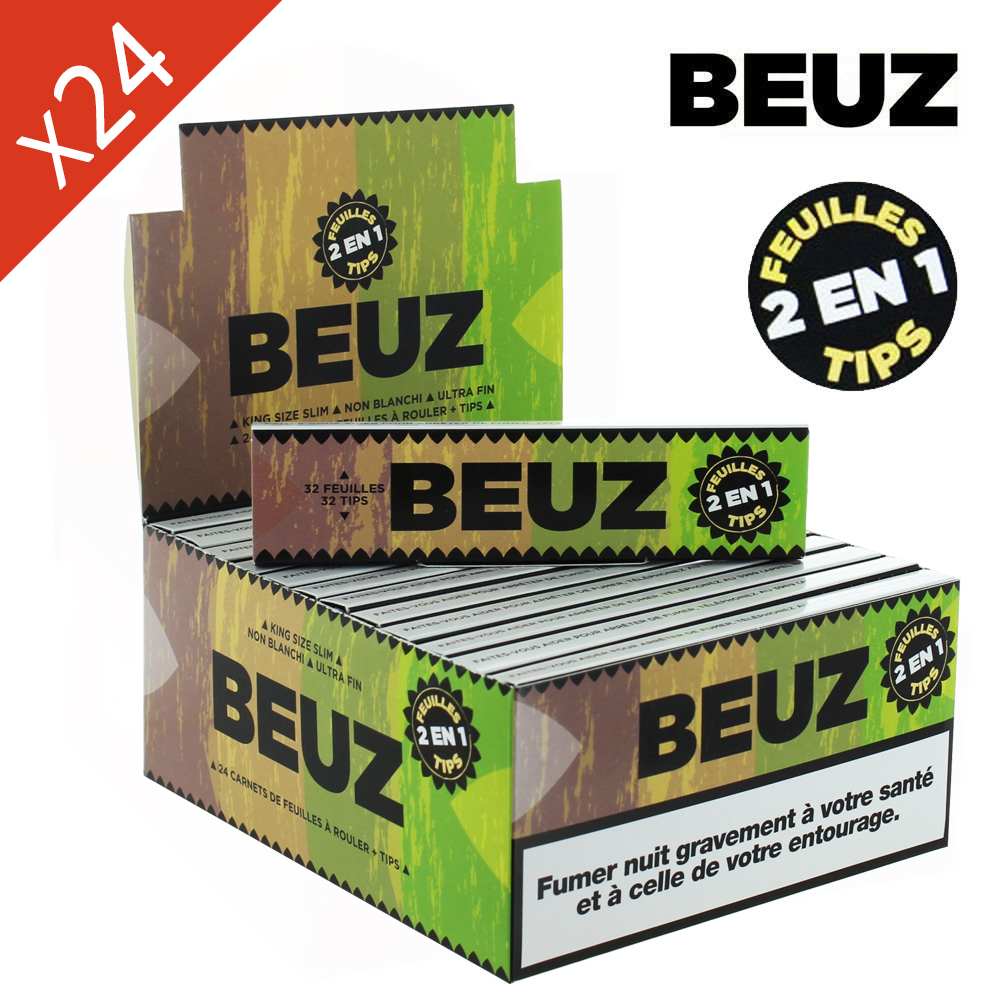 Boite de 24 carnets Beuz Brown Slim King Size + Filtres — vue 4