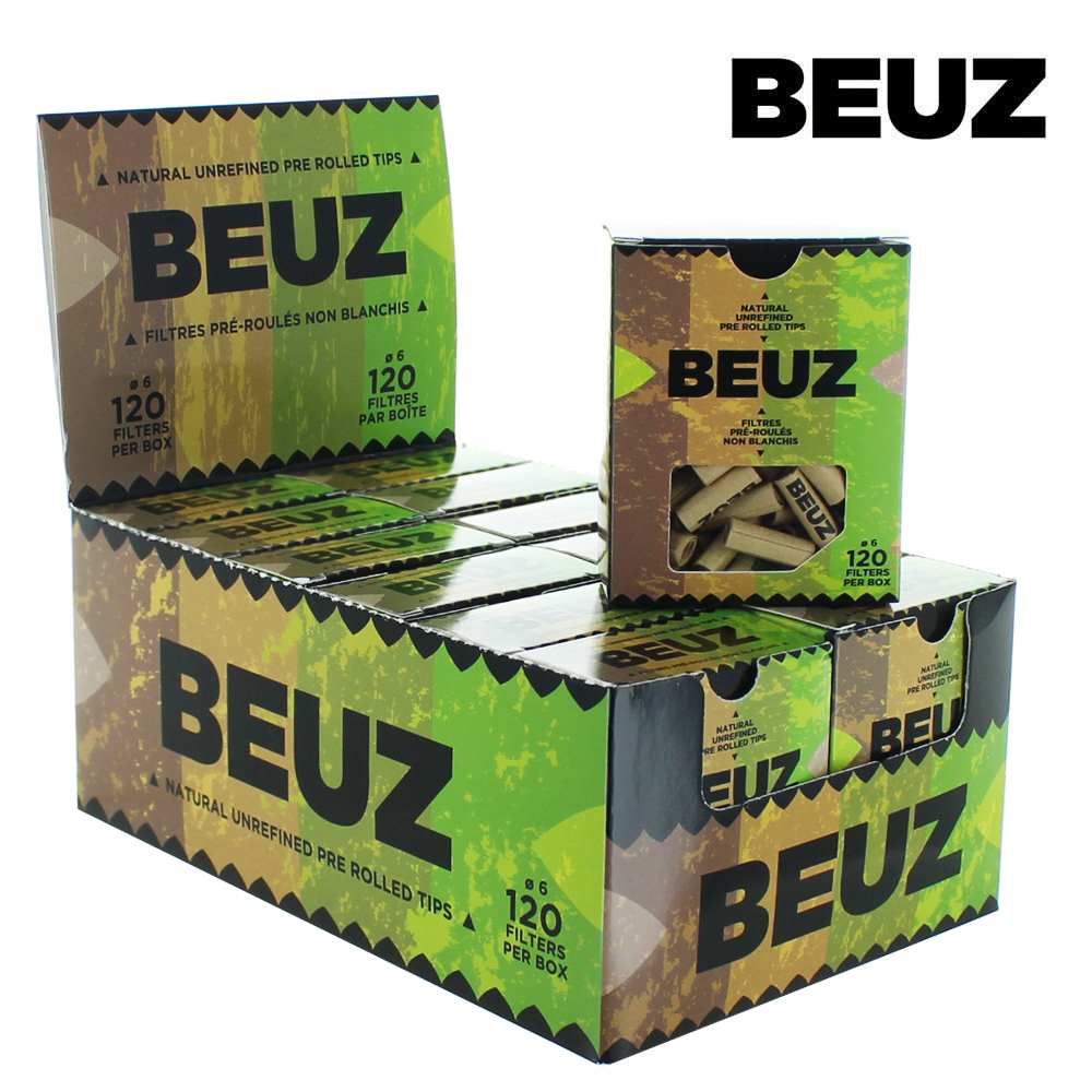 12 Boites de Filtre Carton Filtres pré-roulés Beuz (120 filtres/boite) — vue 2