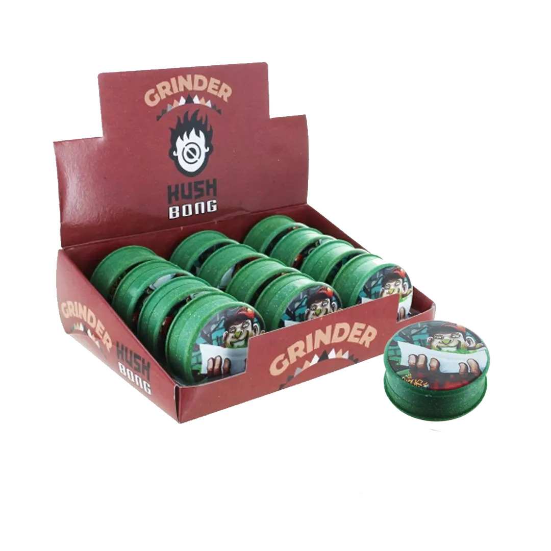 Boîte de 12 Grinders en chanvre biodégradable vert Rolling 50mm — vue 3