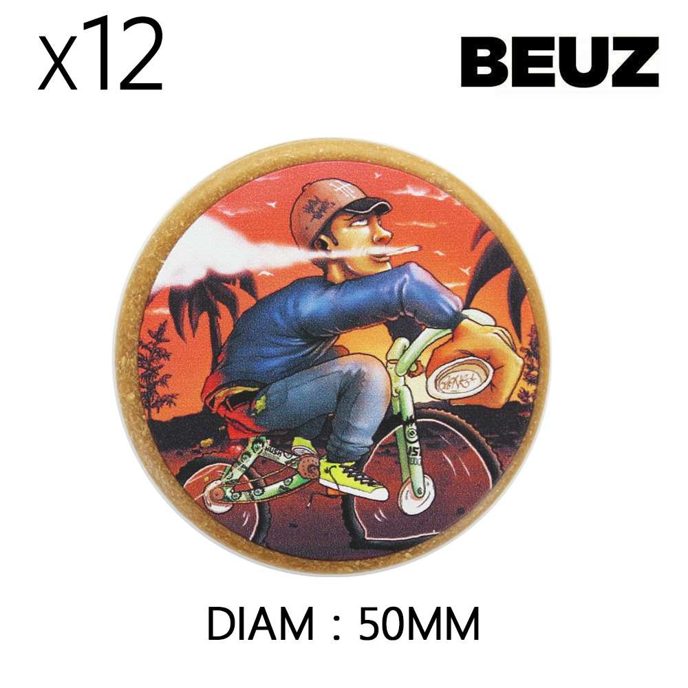 Boîte de 12 Grinders en chanvre Bike Biodégradable Marron 50mm — vue 2