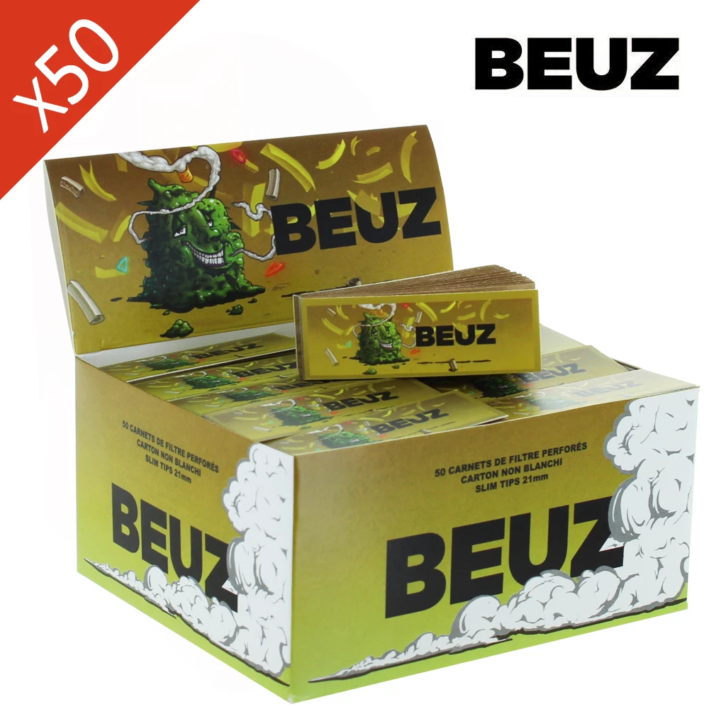 Boîte de 50 carnets de filtres perforés Brown Buds Beuz — vue 2