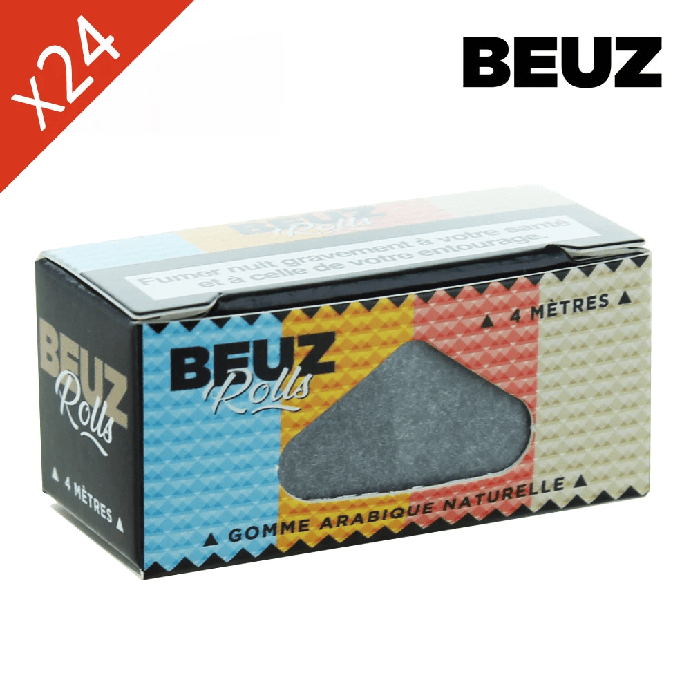Boite de 24 Rouleaux de feuille Slim Blanc Ultra Fin Beuz