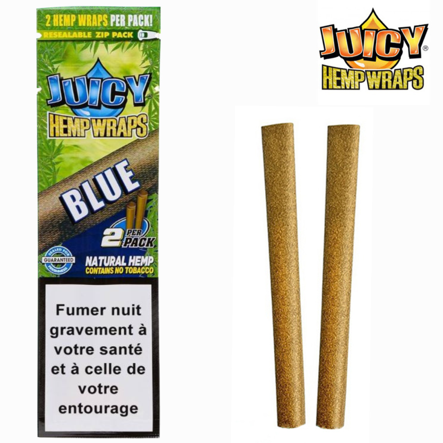 Blunt de chanvre Blue Boîte de 25 paquets
