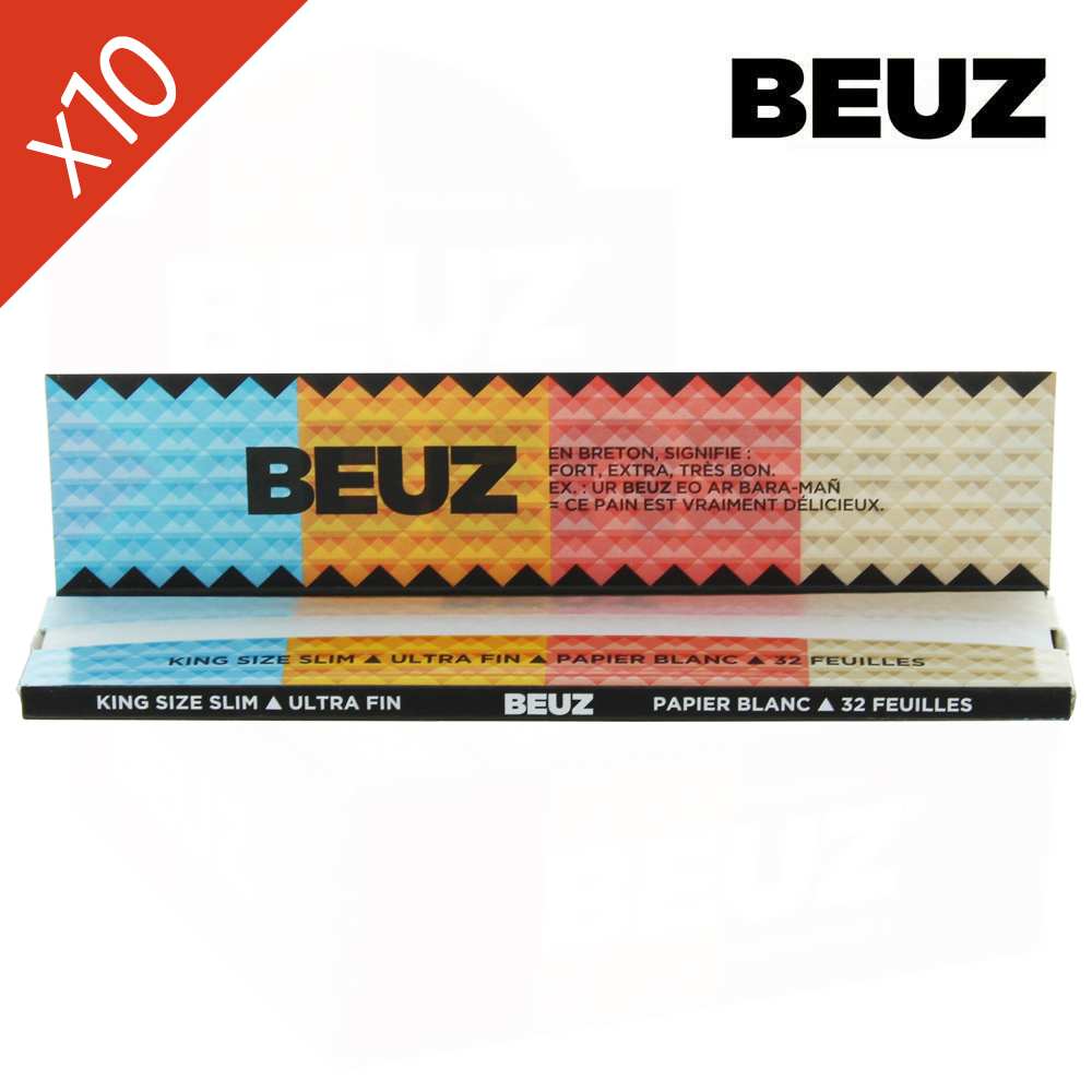 Lot de 10 Carnets Feuilles à Rouler Blanc Slim Beuz — vue 3