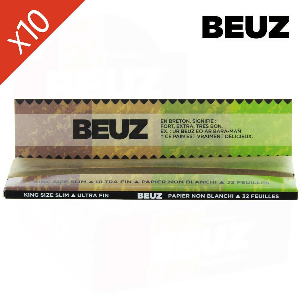 Lot de 10 Carnets Feuilles à Rouler Brown Slim Beuz — vue 3
