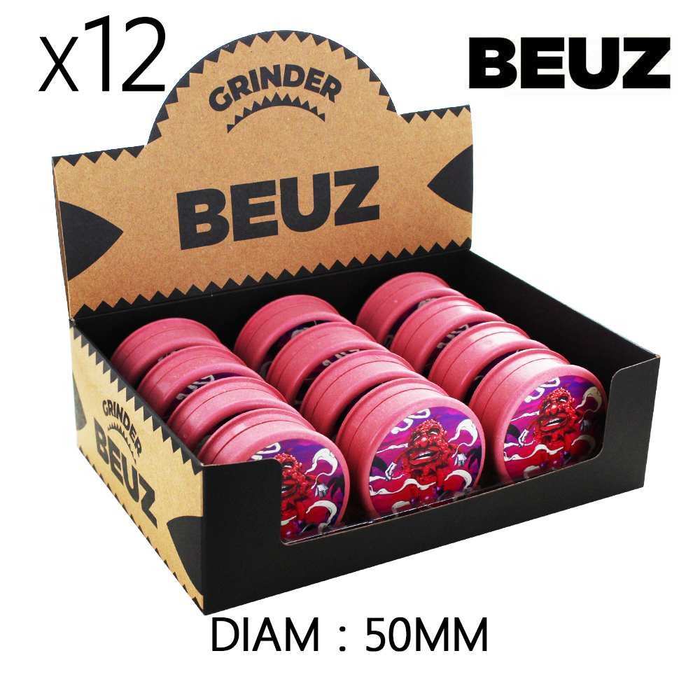 Boîte de 12 Grinders en chanvre biodégradable Pink Bloodybud 50mm — vue 3