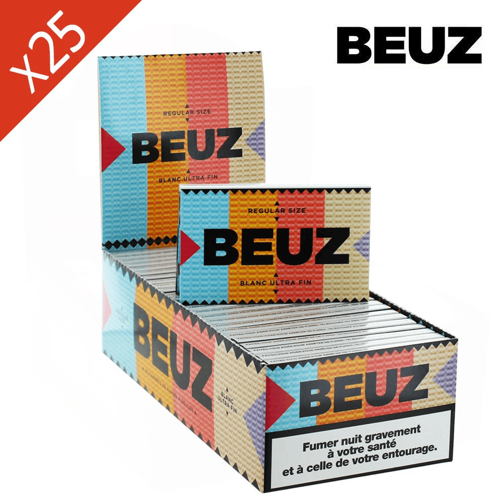 Boite de 25 Carnets Feuilles à rouler Beuz Blanc Regular — vue 3