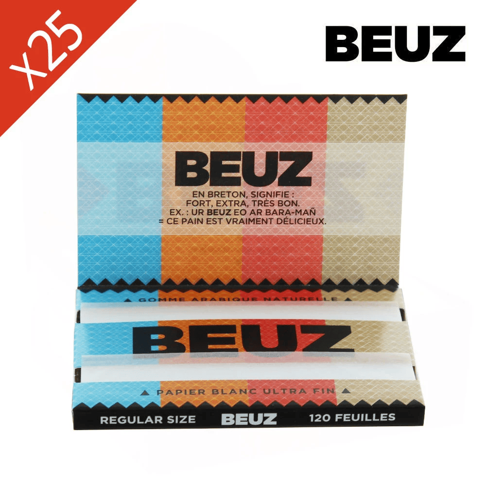 Boite de 25 Carnets Feuilles à rouler Beuz Blanc Regular — vue 2