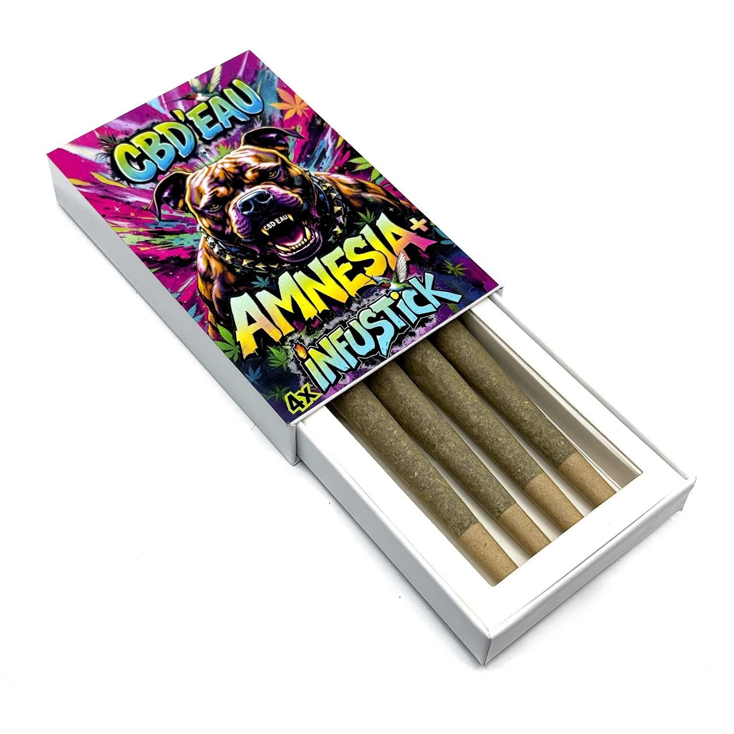 Pre-roll CBD Amnesia 7% - Lot de 4 sticks — vue 4
