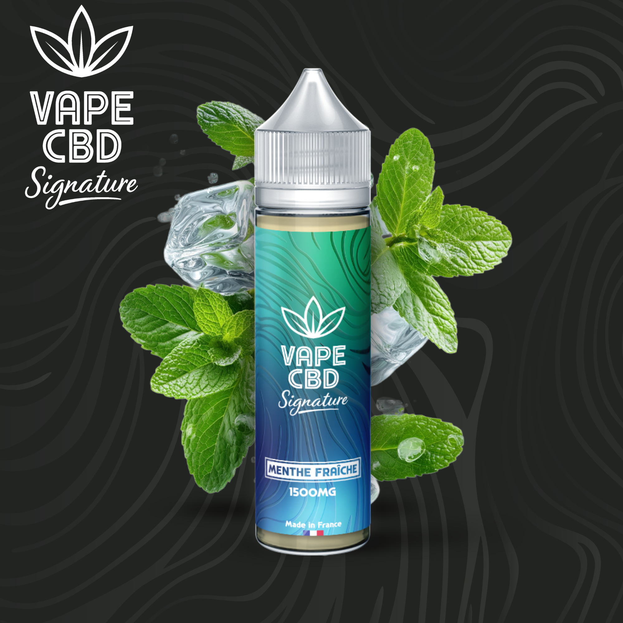E-liquide CBD Menthe Fraîche Vape CBD Signature 50ml — vue 3
