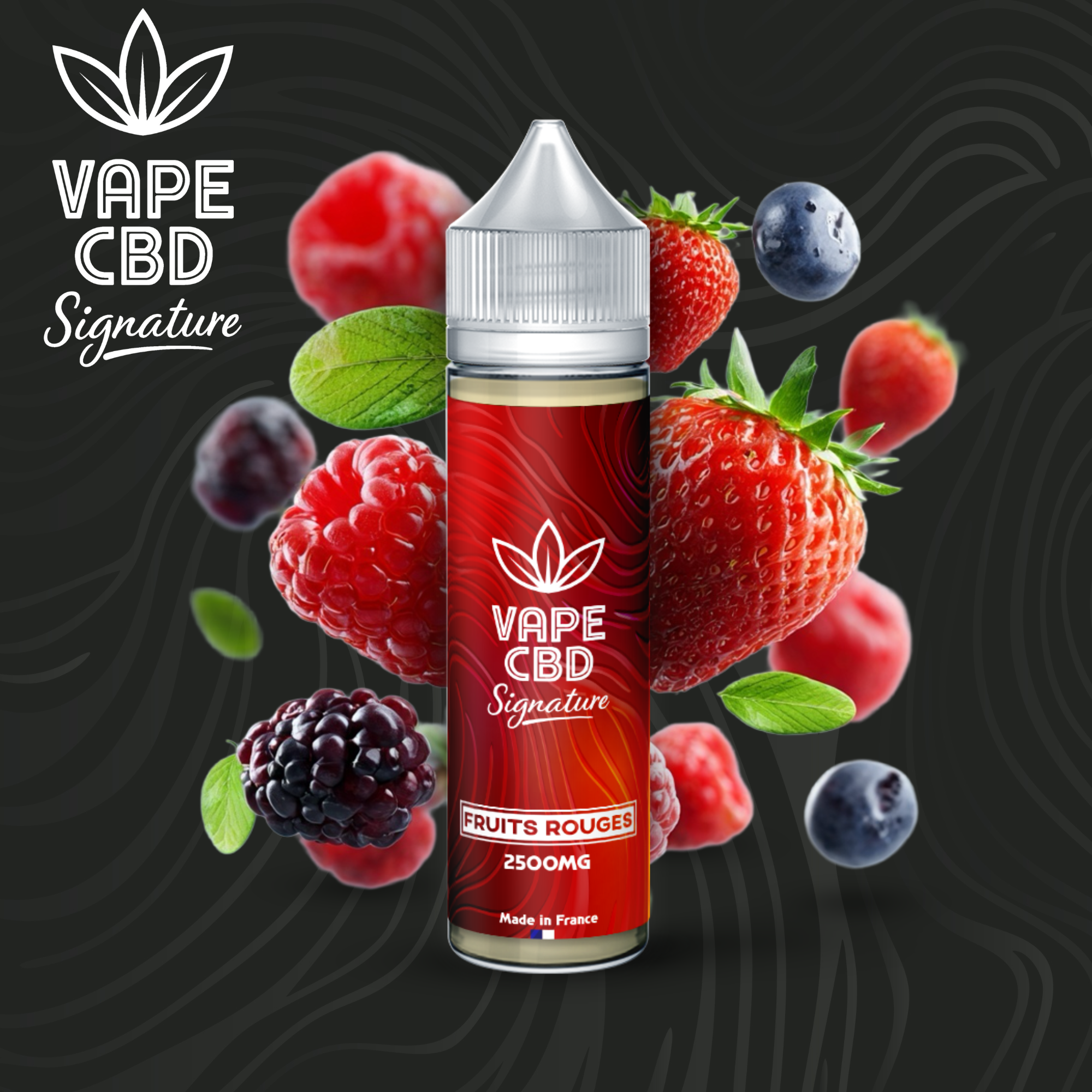 E-liquide CBD Fruits Rouges Vape CBD Signature 50ml — vue 2