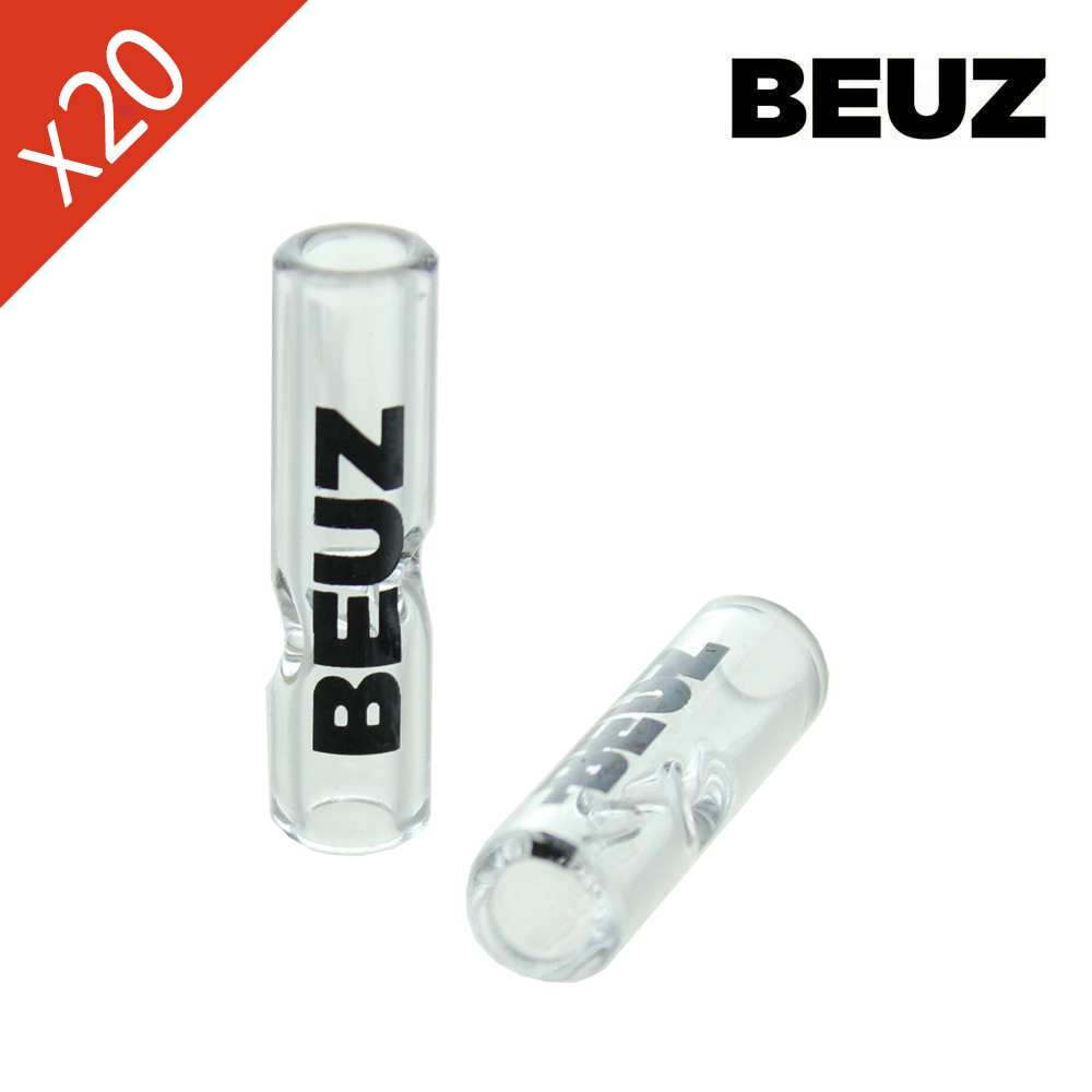 Boîte de 20 Filtres en verre 3cm x 8mm Beuz