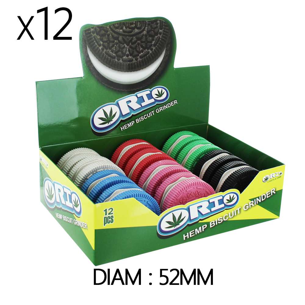Boîte de 12 Grinders en chanvre 52 mm Orio Biscuits — vue 3
