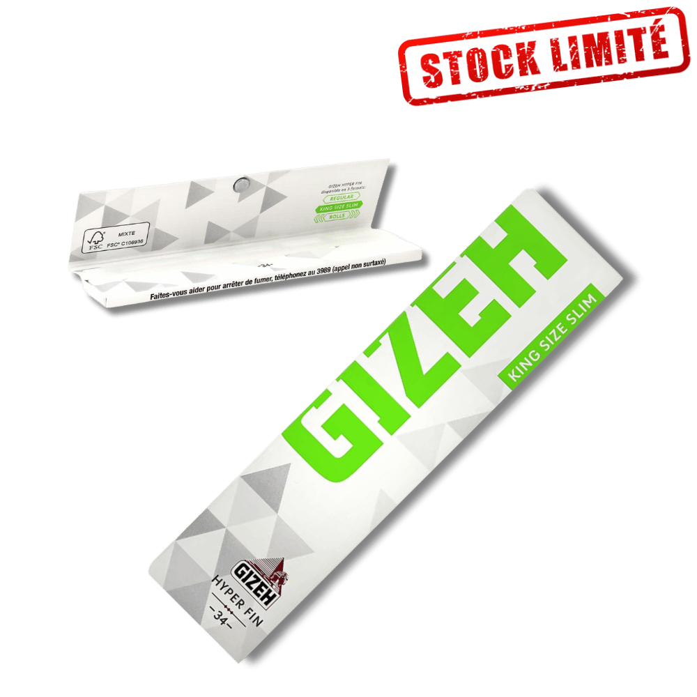King Size Slim Super Fine - 34 Feuilles Ultrafines