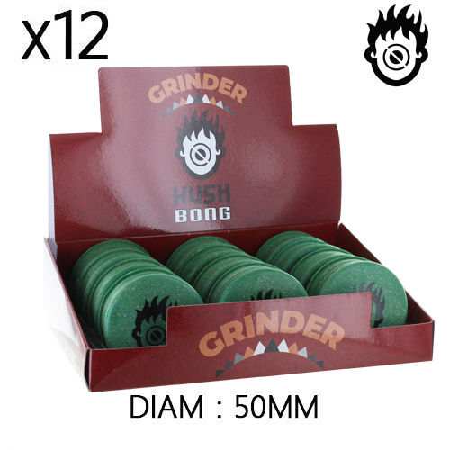 Boîte de 12 Grinders en chanvre 50 mm Kush Bong Green Organic — vue 3
