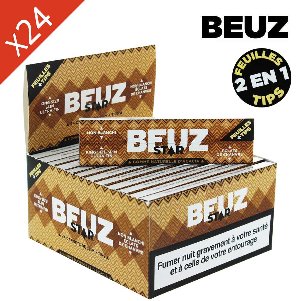 Feuilles à rouler Beuz Star Slim Non Blanchies + Filtres — vue 4