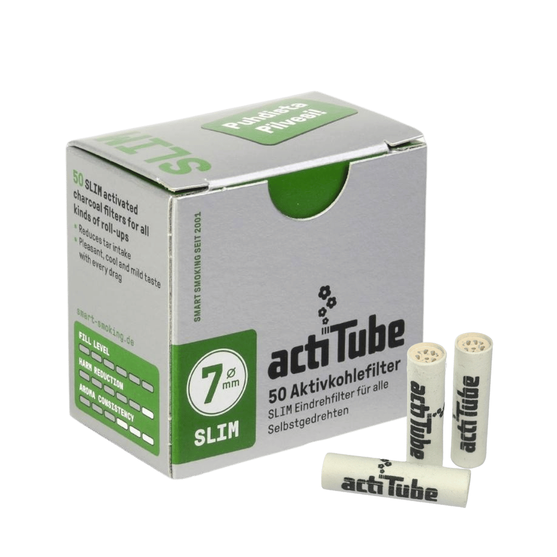 Filtre à Charbon Slim 7mm x 50pcs - ActiTube — vue 2