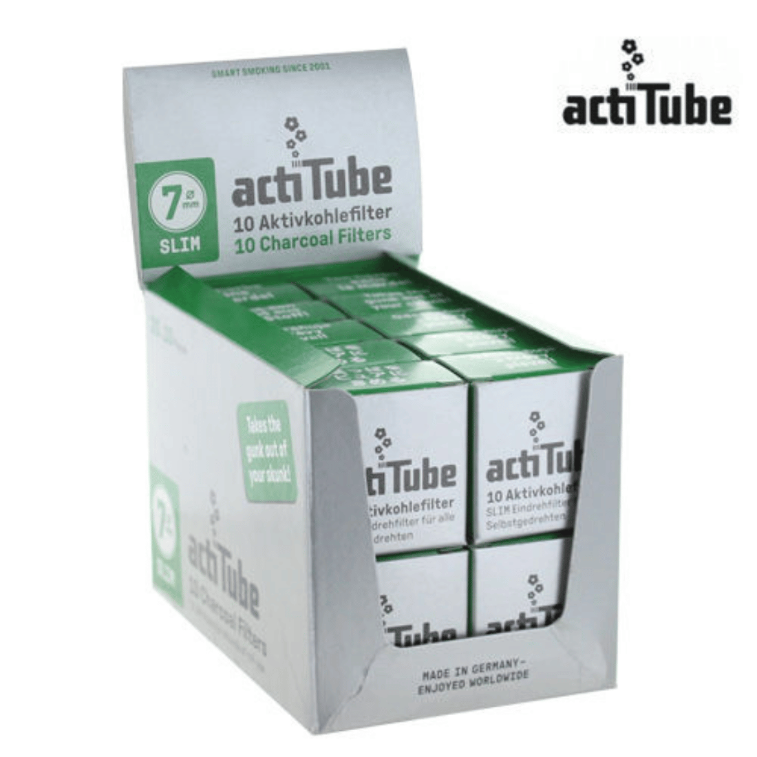 Boîte de 20 paquets Filtre à Charbon Slim 7mm - ActiTube — vue 2