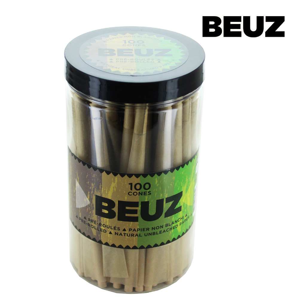 Boite de 100 Cones Pré-roulés Beuz Brown 110mm — vue 2