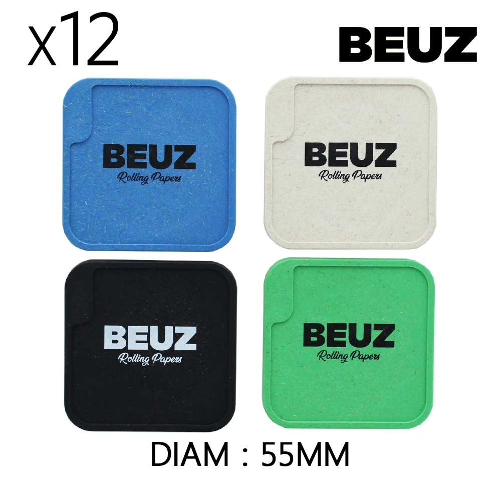 Boîte de 12 Grinders en chanvre 55 mm Kush Beuz Cubex — vue 2