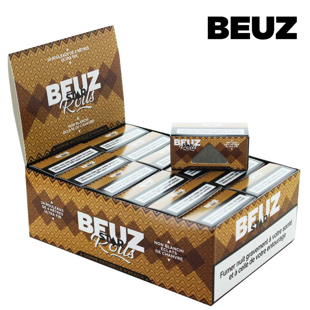 Boîte de 24 Rouleaux de Feuille à Rouler Slim Star Beuz — vue 2