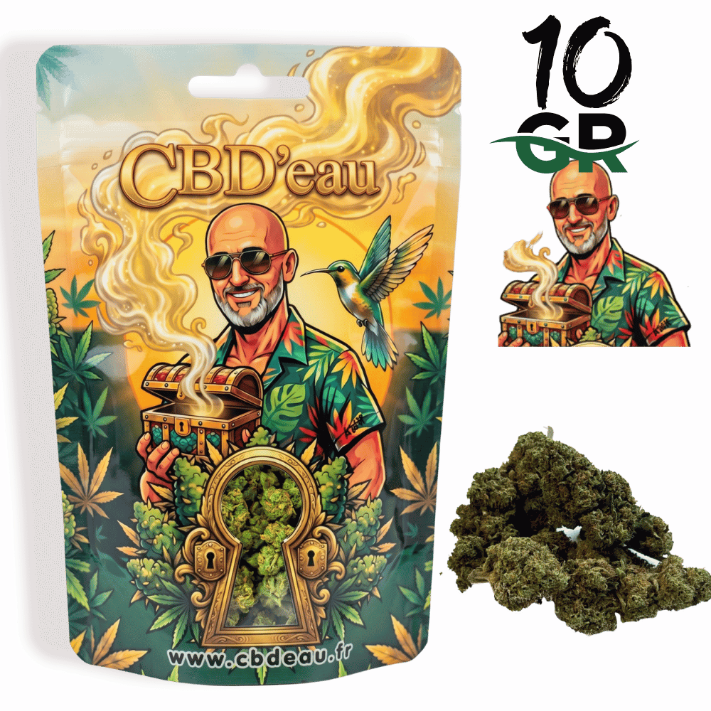 Fleur de CBD California Kush 10g préemballée — vue 3